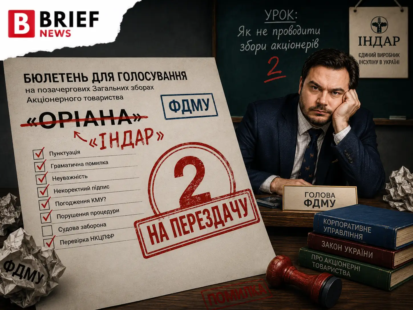 ФДМУ провалив збори акціонерів “Індар"