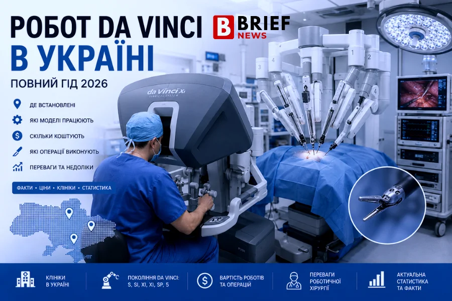 Робот da Vinci в Україні: повний гід 2026 року